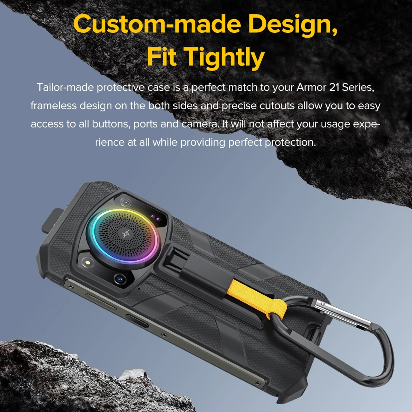 Original Ulefone Armor 21 Ulefone Back Clip Phone Case with Carabiner Multifunctional Back Clip Phone Case