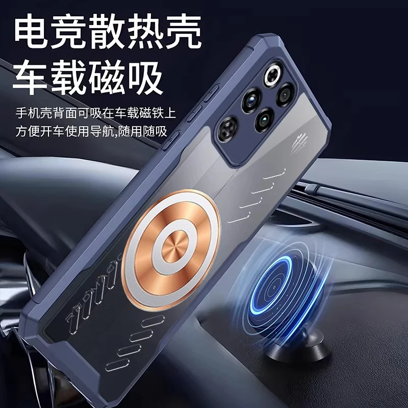 Copper Cooling Phone Case with Car-mounted Heat Dissipation and Transparent Cover