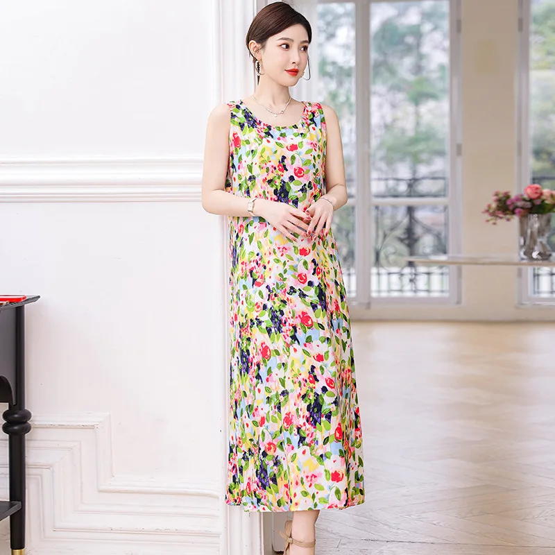XL-5XL Sexy Nachthemd Neue Vintage Gedruckt Nacht Kleid Frau Schlaf Shirts Oversize Weste Lange Kleider frauen Nachtwäsche Nachthemd – Detail 4