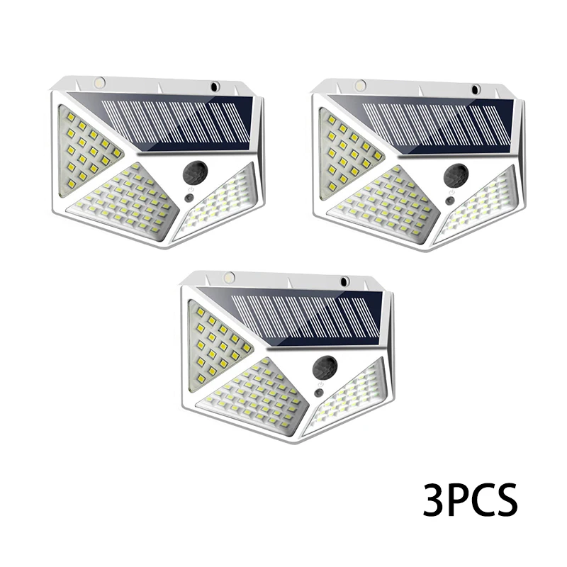 solar torch lights New Solar Lights Outdoor 100 LED/3 Modes 270° Lighting Angle Solar Motion Sensor Outdoor Light IP65 Waterproof Wall Lamp solar powered street lights Solar Lamps