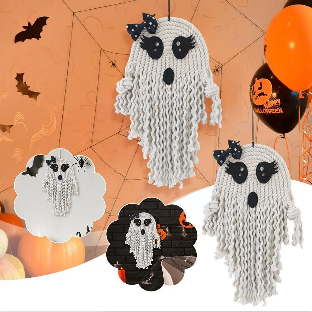 

Halloween Ghost Hanging Decorations Halloween Hanging Ornament Scary Wall Tree Light Cute Window Ghosts Flying White Up B7H6