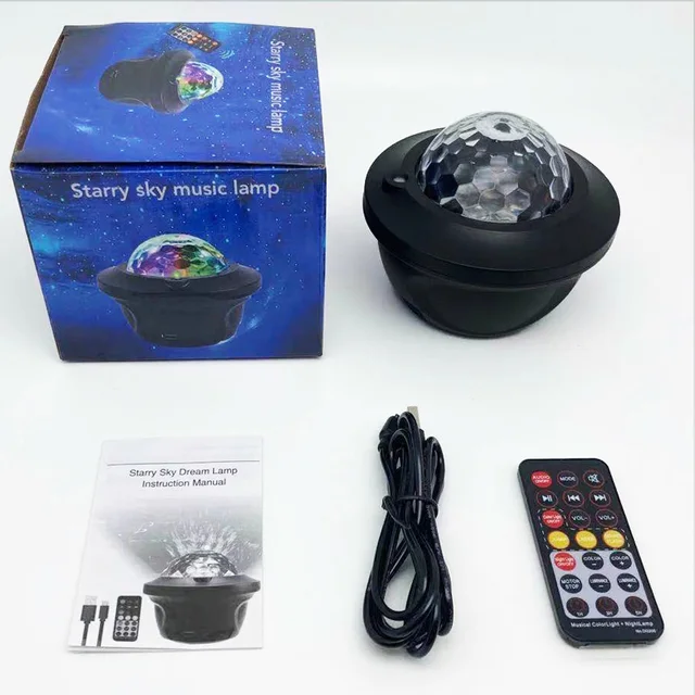 Starry Night Projector Night Light - 14 Different Lighting, Automatically Shuts Off, with Bluetooth Speaker - Image 6