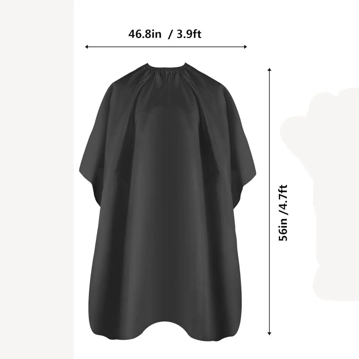 Black Salon Barber Cape for Men Women Hair Cutting Cape Hairdressing Cape Hair Cut Apron Hair Shampoo Dye  Tools Accessories 6