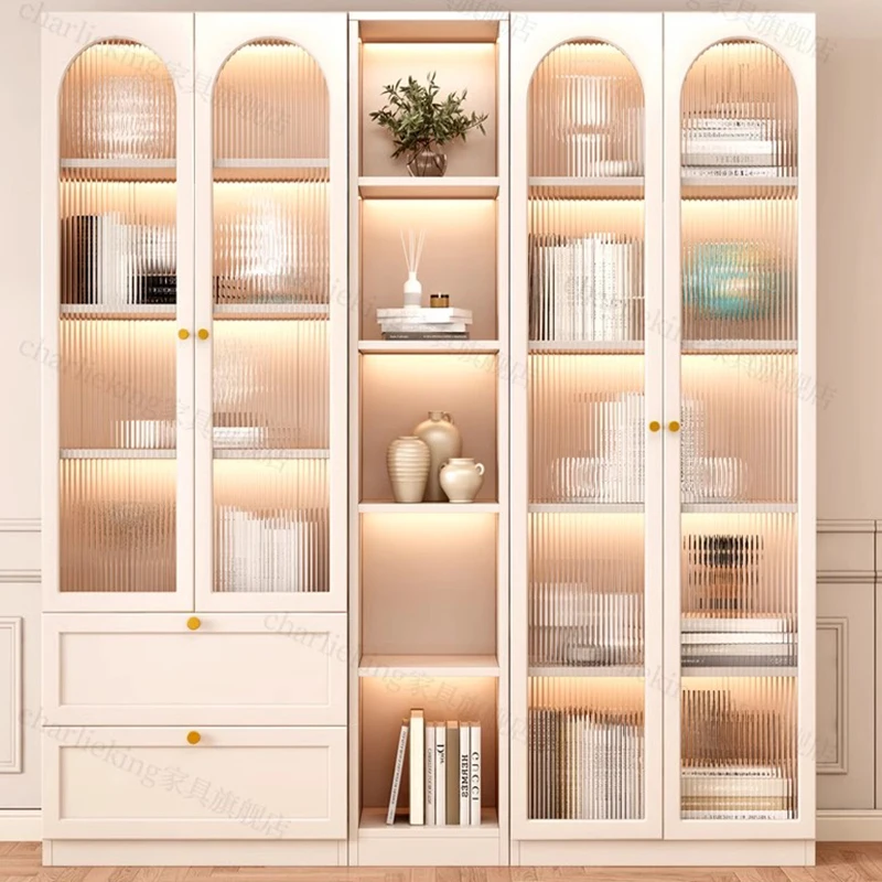

Sideboards Display Bookcase Storage Organizer Nordic Modern Bookcase Minimalist Doors Etagere Rangement Modular Furniture Home