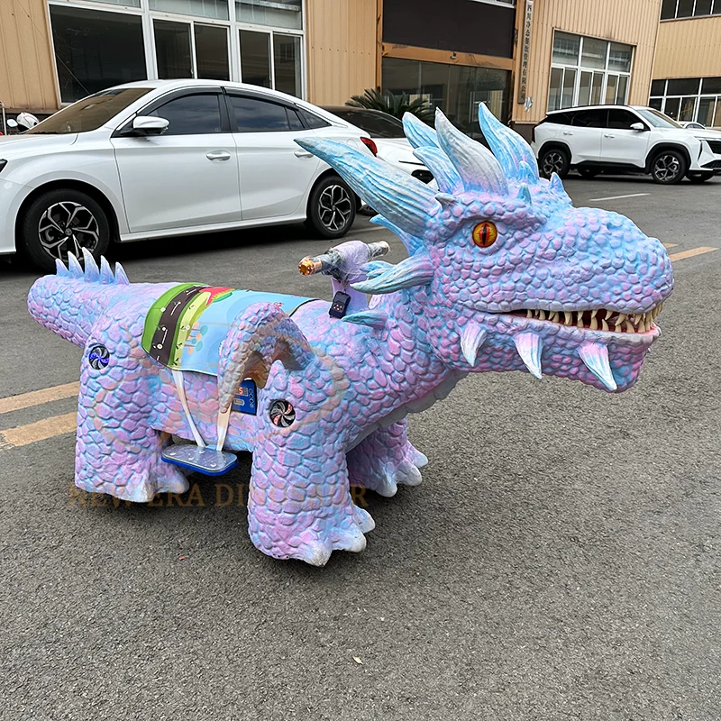 Amusement Park Electric Dinosaur Ride on Shopping Mall Scooter for Kids