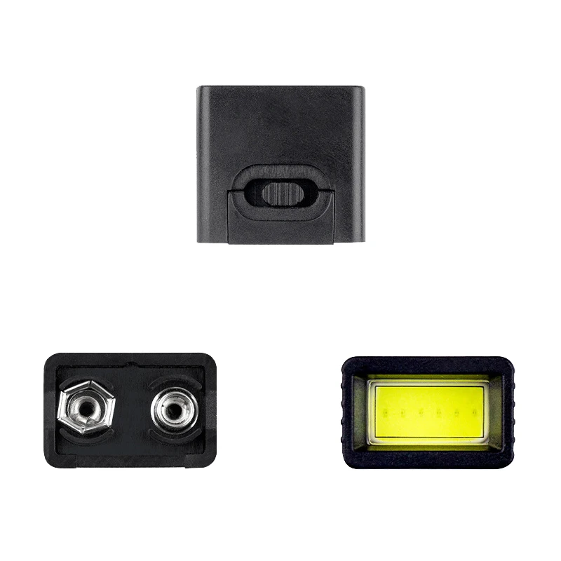 Portable Work Light 6F22 Battery COB Outdoor Lighting Work 9V Battery Flashlight 9V Mini LED Key Light