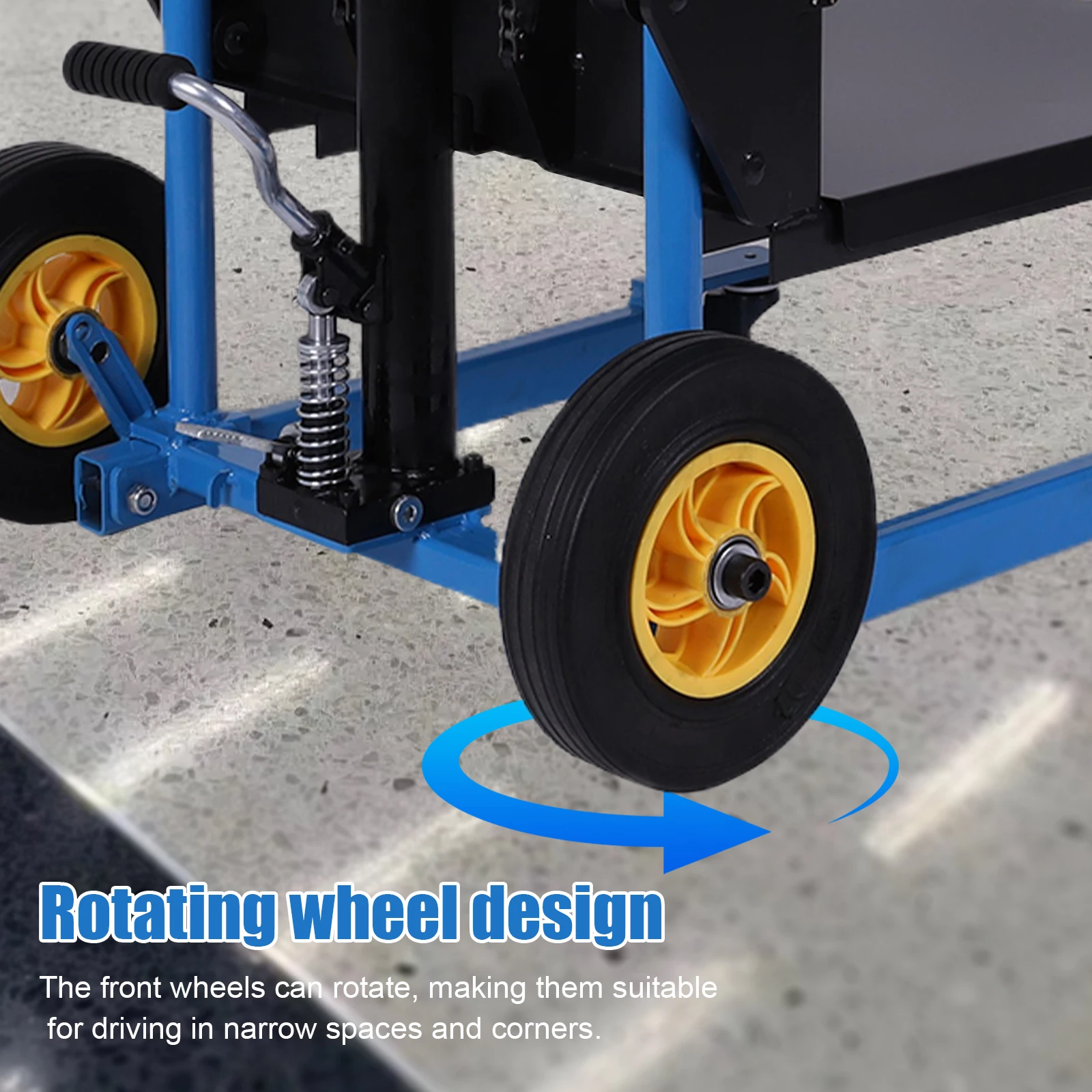 450 Lbs Pallet Jack Table Cart Swivel Casters Manual Forklift Material Stacker Portable Hand Pallet Truck Lift for Construction