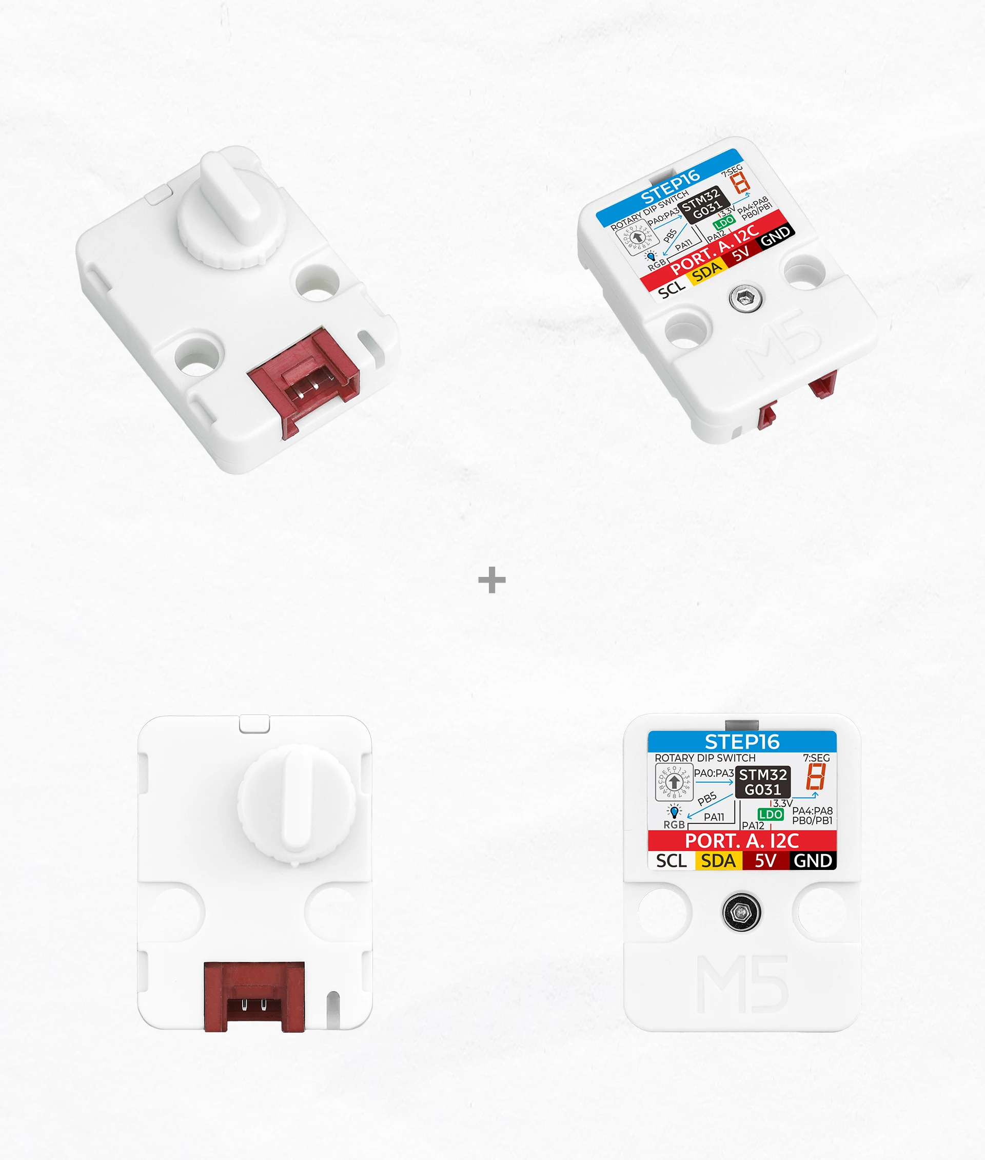 Official Step16 Unit with Mini 16-bit Rotary Encoder(GSMR-16)