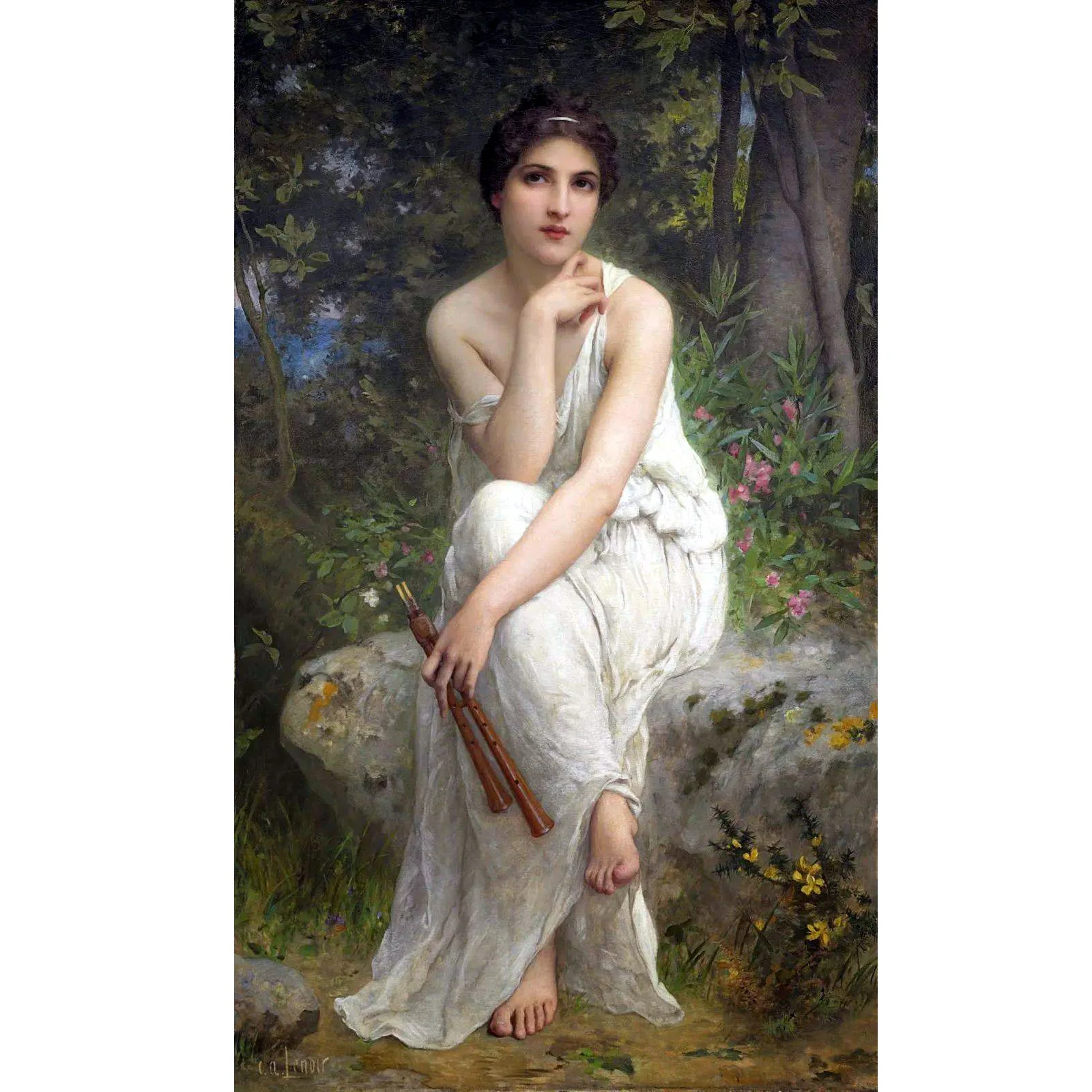 

Картины Чарльза Амбера, проигрыватель флейты, ручная роспись, знаменитая картина, картина классической фигуры, декор стен