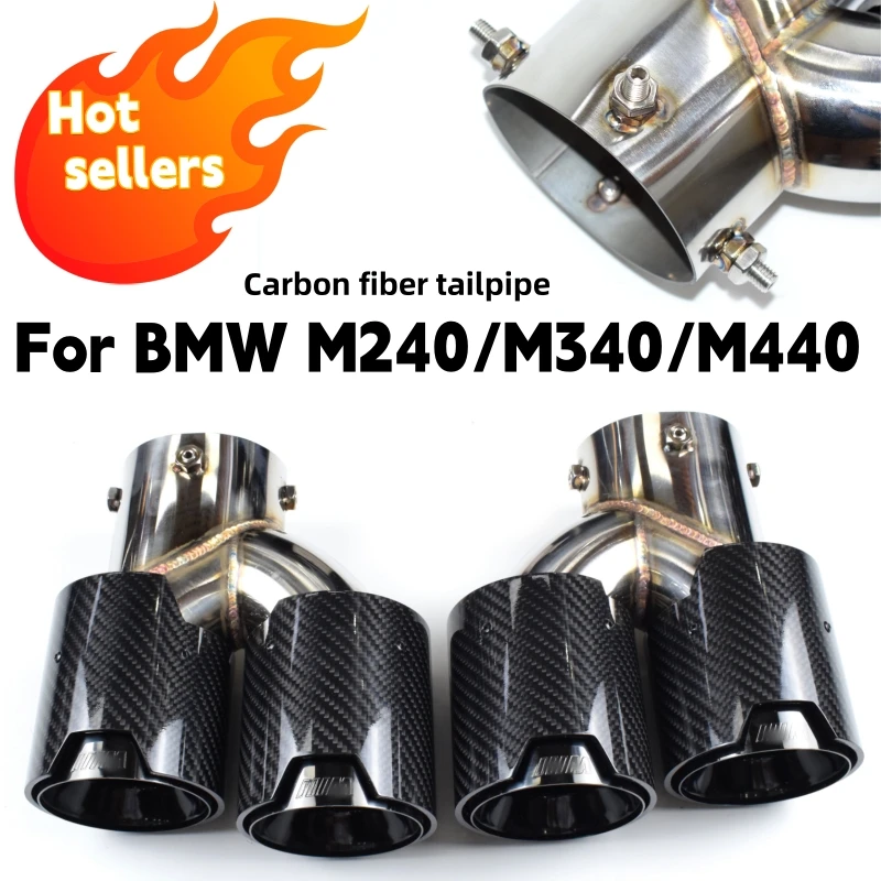 BMW G23 M440i G20 G21 M340i G42 M240i 4 Outlet Carbon Fiber Exhaust Tip