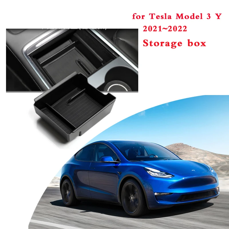 

For Tesla Model 3 Y 2021 2022 Car Central Armrest Storage Box Organizer Center Console Case For Tesla Model 3 2022 Accessories