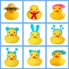 50pc Rubber Duck Accessories No.8 Yellow Duck Sunglasses Swimming Ring Gold Chain Woolen Hat With Accessories Glasses Shop Gifts 3