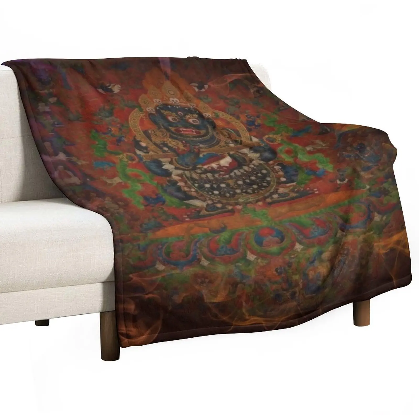 

Mahakala Throw Blanket Giant Sofa Plaid Blankets