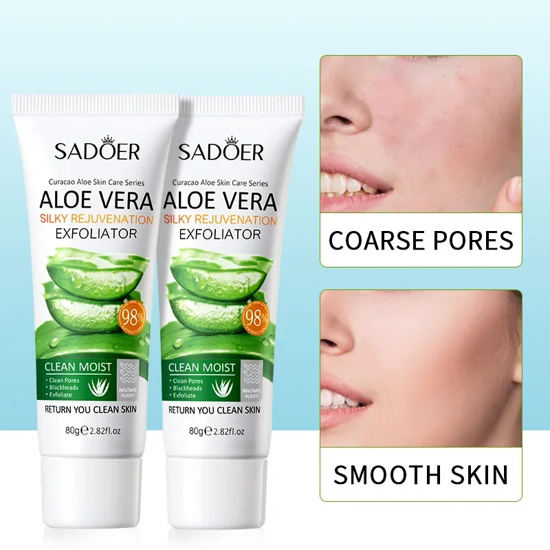 FaceExfoliatingGelAloeVeraFacialExfoliatingScrubCleanses