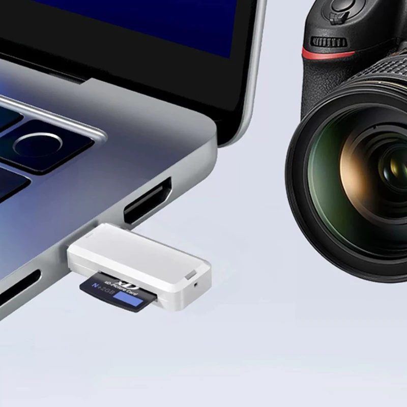 1Pc XD 사진 카드 리더기 올림푸스 후지 카메라용 USB 2.0 메모리 어댑터 유형 C-마이크로 USB C Otg Ugreen'