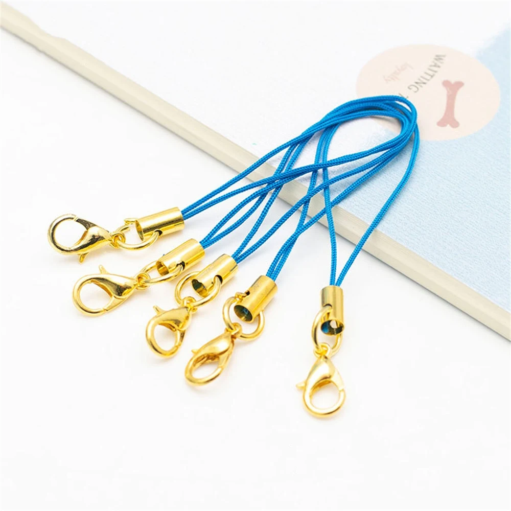 Lanyard Strap Cords with Lobster Clasp for DIY Jewelry and Keychain Accessories - Set of 50/100 Pieces