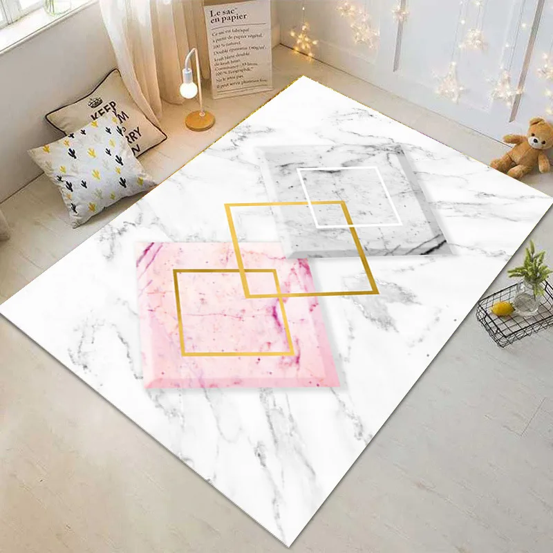 

Marble Geometric Abstract Living Room Rug Scandinavian Minimalist Modern Style Living Room Rug