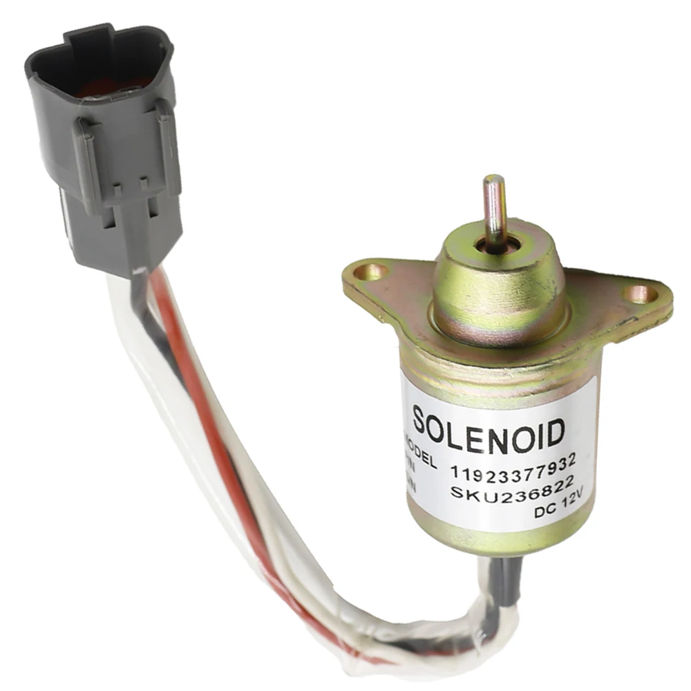 119233-77932 1503ES-12S5SUC12S 연마, 쿠보타, 존디어 트랙터 엔진 TB235 VDC 12V용 디젤 연료 차단 솔레노이드