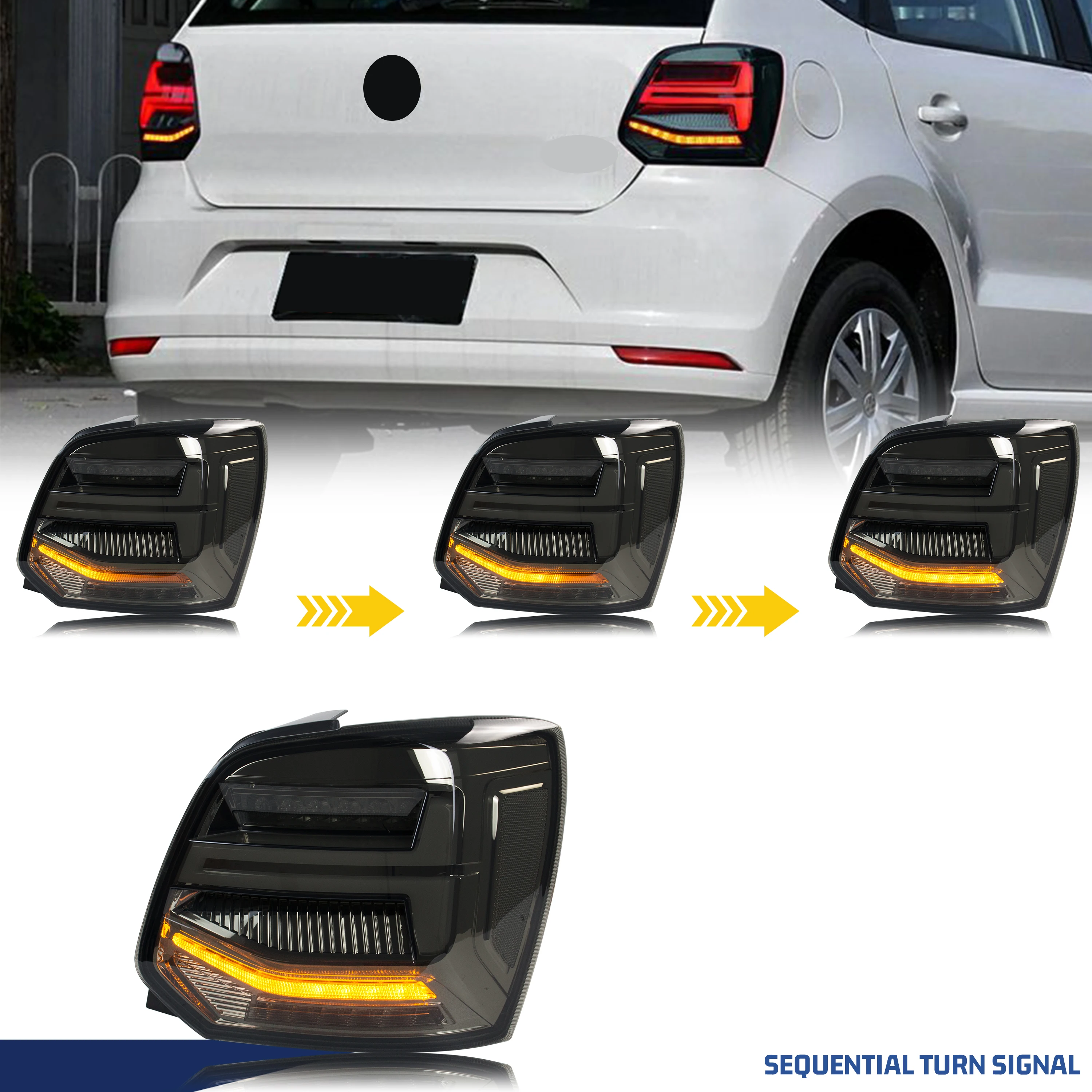 LED テールライトフォルクスワーゲン VW ポロ 6C 2011-2021