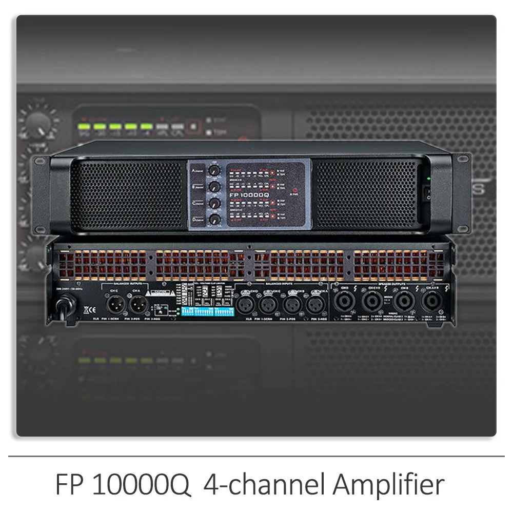 

YUER FP10000Q 2Ohms 2500W 4 Channel Amplificatore Line Array AMPS Subwoofer Powerful Amplifier Professional Amplificador