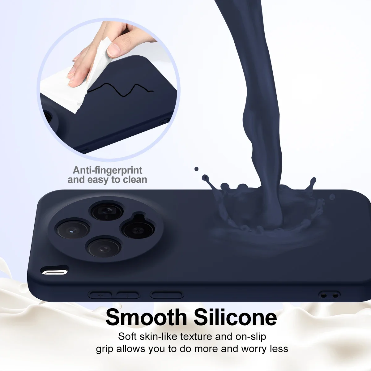 Magnetic Liquid Silicone Phone Case Cover