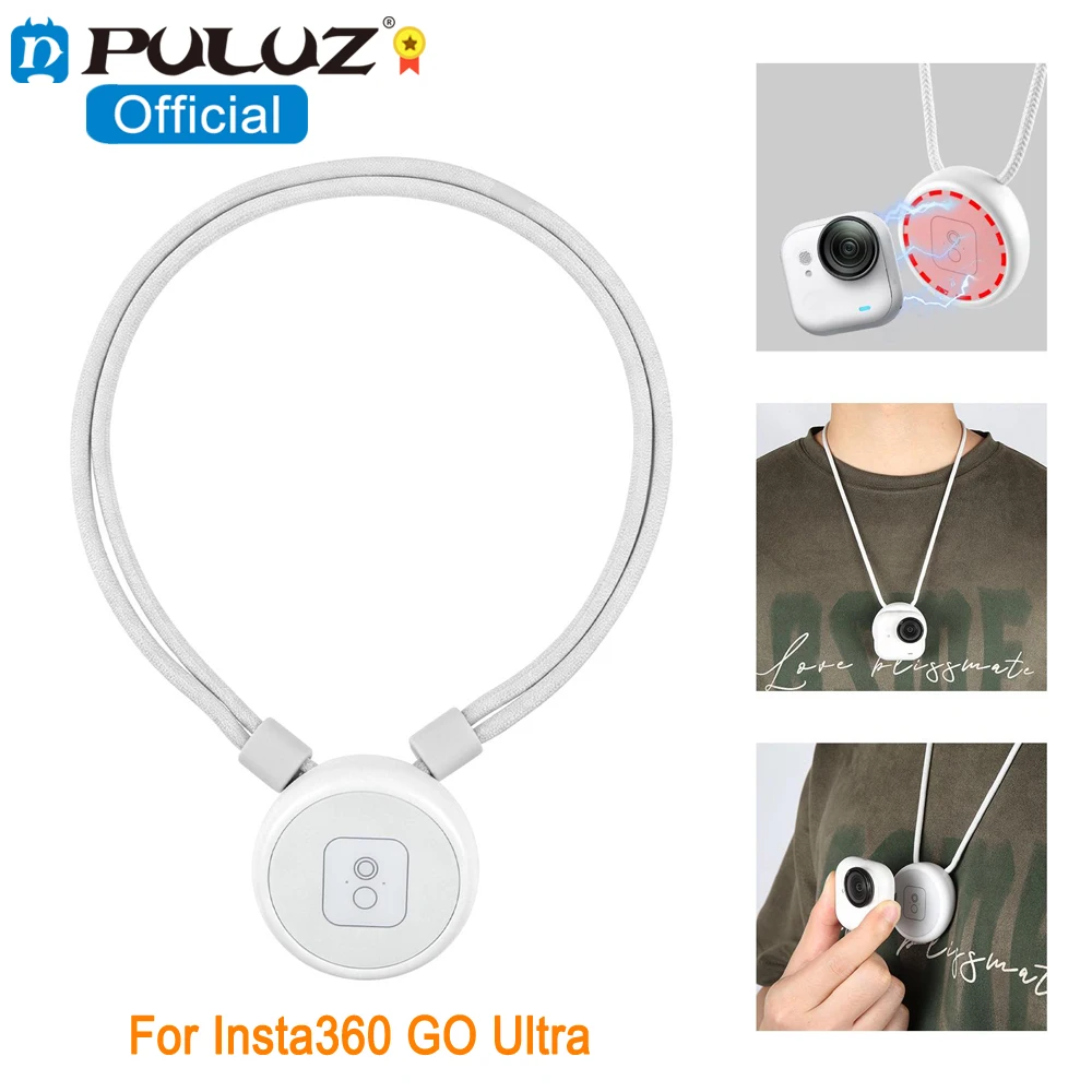 Insta360 GO Ultra 용 마그네틱 펜던트 홀더 퀵 릴리즈 넥 스트랩, Insta360 Go 3 / GO 3S 카메라 네크리스 마운트