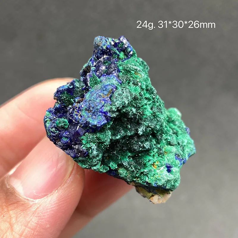 100% natural azurite and malachite symbiotic raw stone mineral specimen healing crystal gem collection