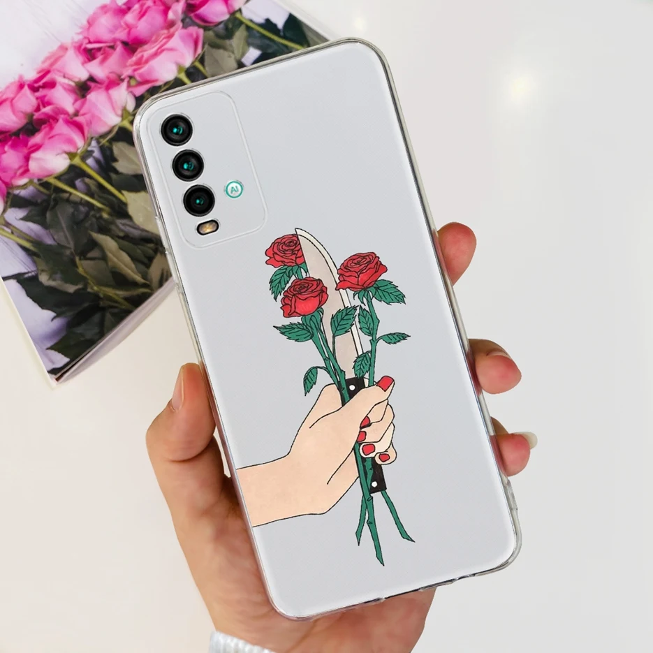 Cute Fashion Painted Clear Silicone Soft Slim Phone Case Cover