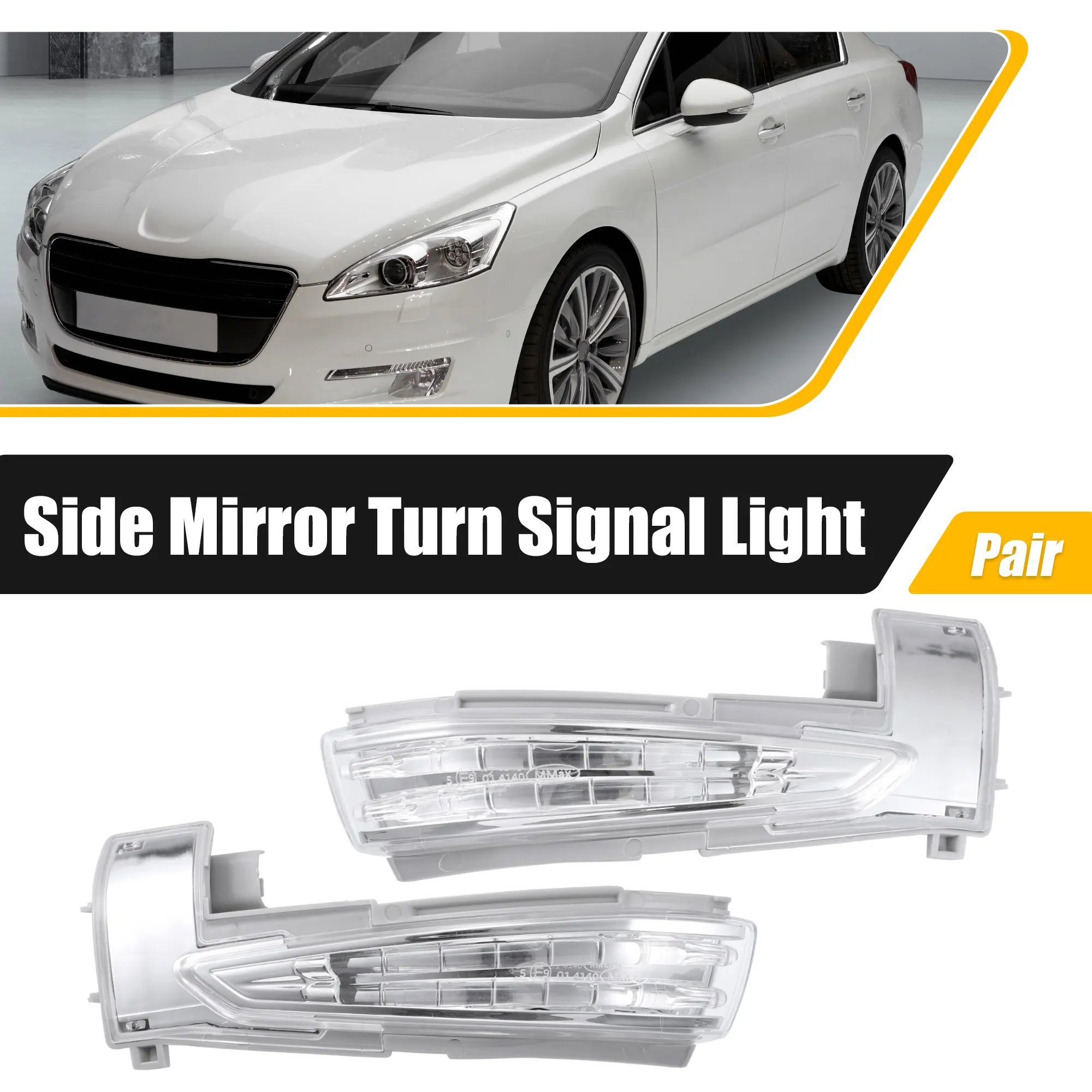 X Autohaux 6325 J4 6325 J5 Car Led Anteriore Sinistro Destro Specchietto Laterale Indicatore Di Direzione Per Peugeot 508 Per Peugeot 508 Sw 2010-2017