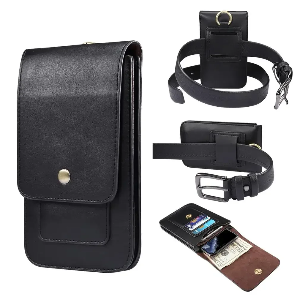 

Pu Leather Waist Belt Clip Phone Pouch Case For iPhone Samsung Galaxy Xiaomi Redmi Huawei OnePlus OPPO Motorola Bag