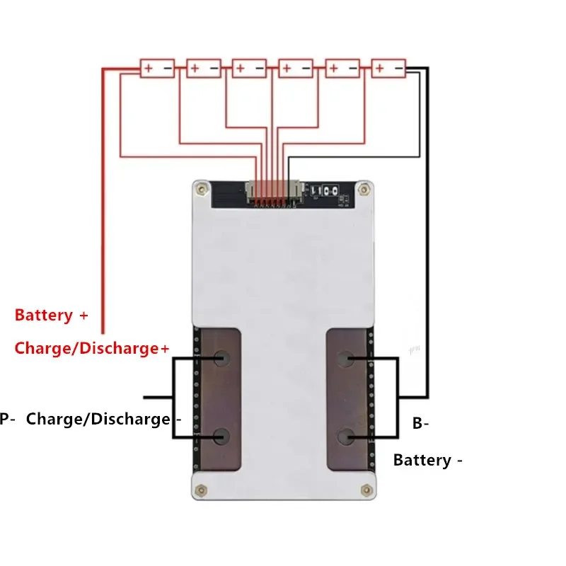 lifepo4 bms 24v 6s 7s 8s li ion balanced 18650/21700 30A 60A 80A 120A 200A 300A