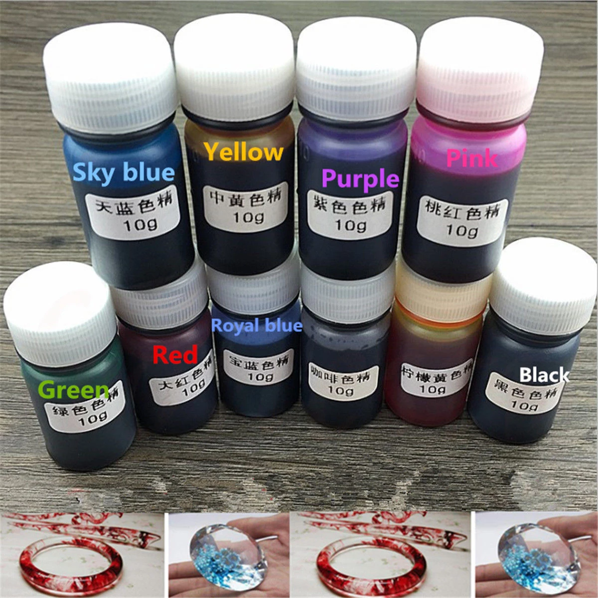 

New 10 Colors 10g Epoxy UV Resin Coloring Dye Colorant Resin Pigment Art Craft