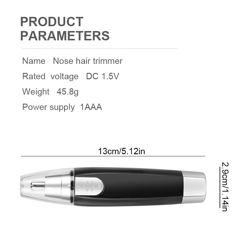 Nose Hair Trimmer Electric Nose And Ear Trimmer Ladies Nose Hair Trimmer Male Ear Nose Hair Trimmer Small Electric For Business Trip And Home Use