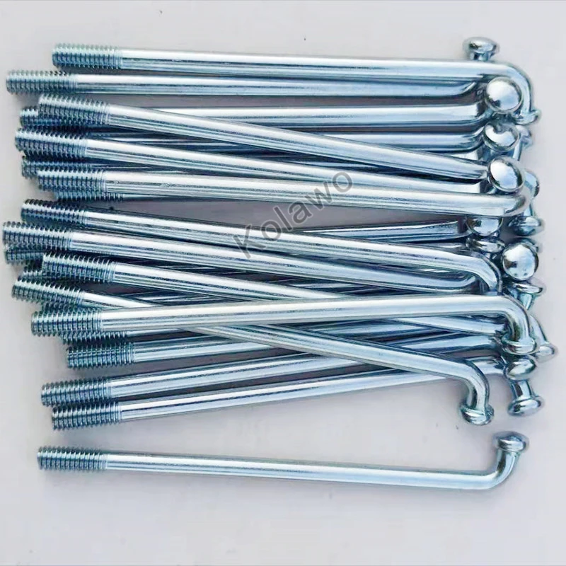 36Pcs 8G Motorcycle Spokes With Nipples 4mm Thickness Silver Steel Spokes For Dirt Bike Electric Bike Length 85-180mm bike accessories bicycle spokes bike spokes nipples