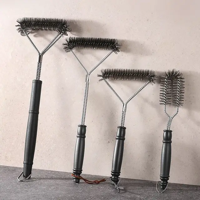 Göndör Tisztító Kefe Grillezés Erőteljes Tapadás Nélküli Konyhai Kiegészítők Bbq Tiszta Szerszám