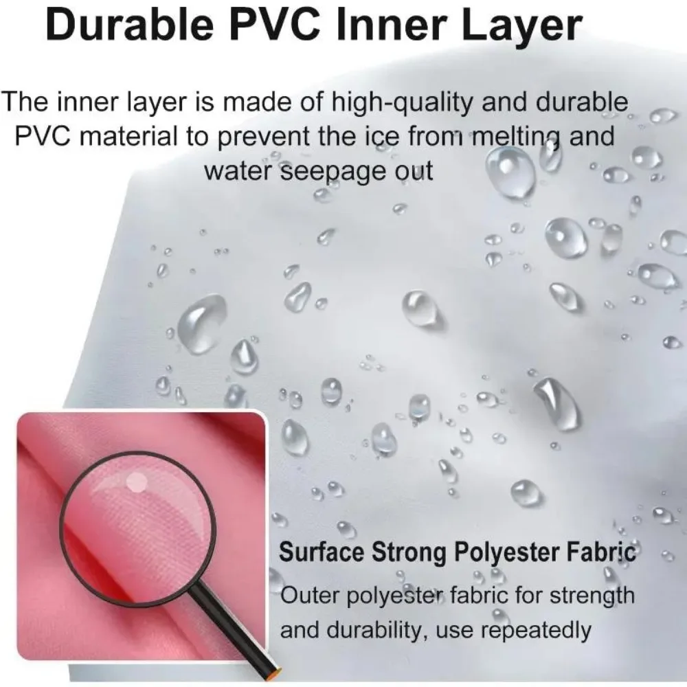 Ice Pack for Injuries Reusable Ice Cold Packs Ice Bag Hot Water Hot & Cold Therapy Pain Relief for Knee Leg Injury No-Leak