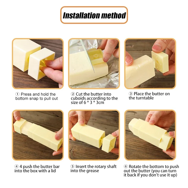Butter Spreader 1/2/3 Rotary Butter Spreader Upright Cheese Dispenser Holders Sticks Plastic Kitchen Baking Tools