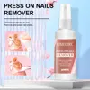LIMEGIRL 60ml Nail Remover Gel Remover Nail Liquid Easy Soften Remove Fake Nails Solid Adhesive Press-On Nail Gel Remover Tool 1