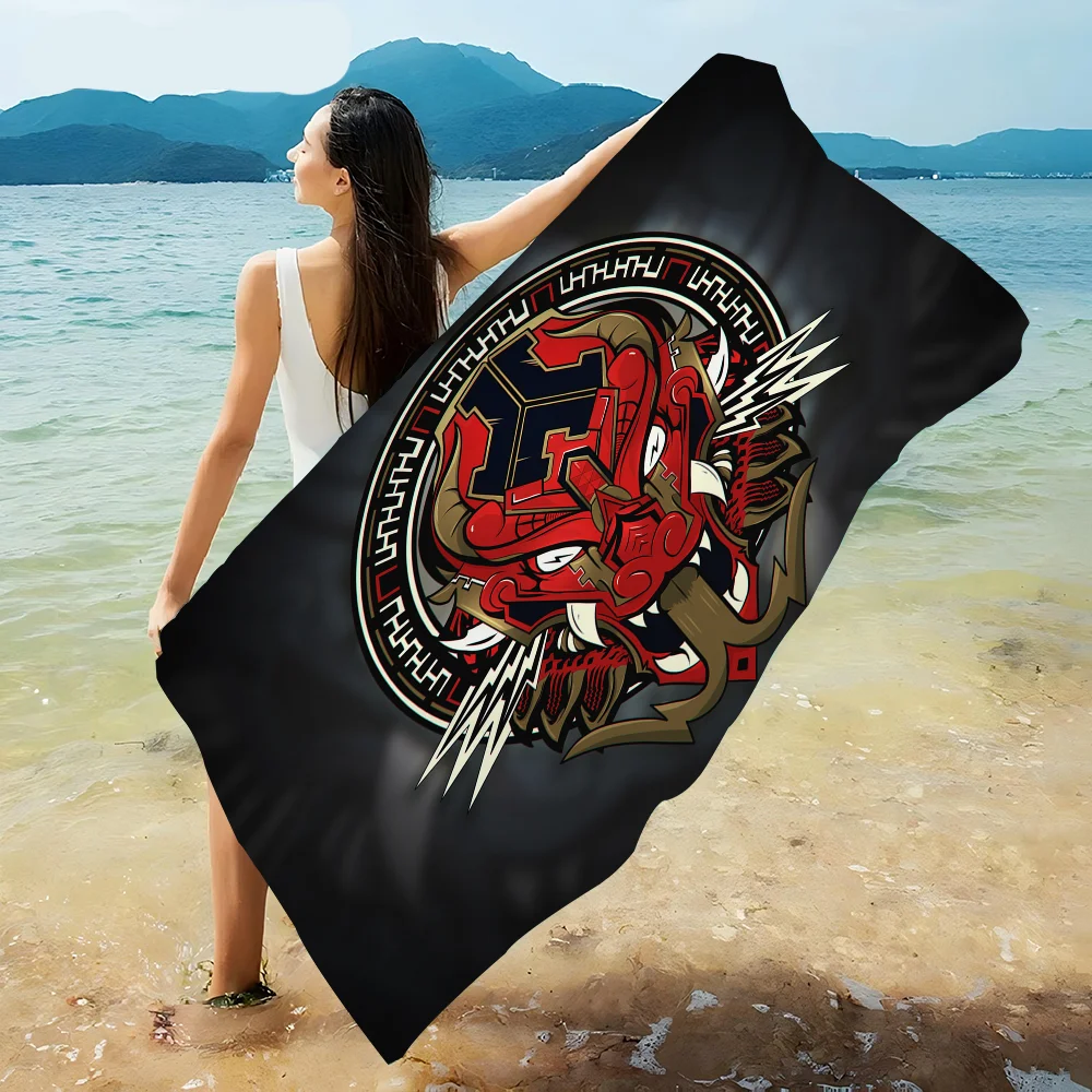 D-Defqon Anime Big Microfiber Beach Towels Quick Dry Towel Sand Beach Towels Pool Towel For Travel Swim Pool Yoga 5