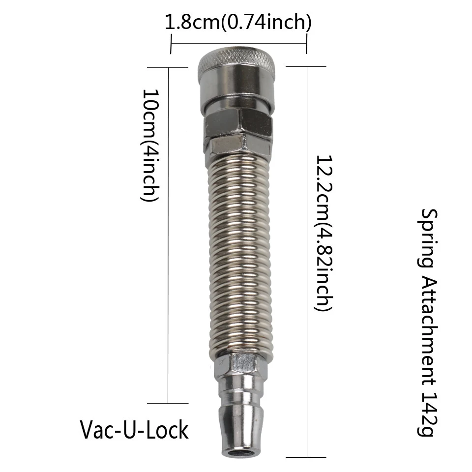 BUXP Extension Vac-U-Lock Attachments hine Quick Plug Spring Connector Sexleksaker för kvinnor och män_voghion.com