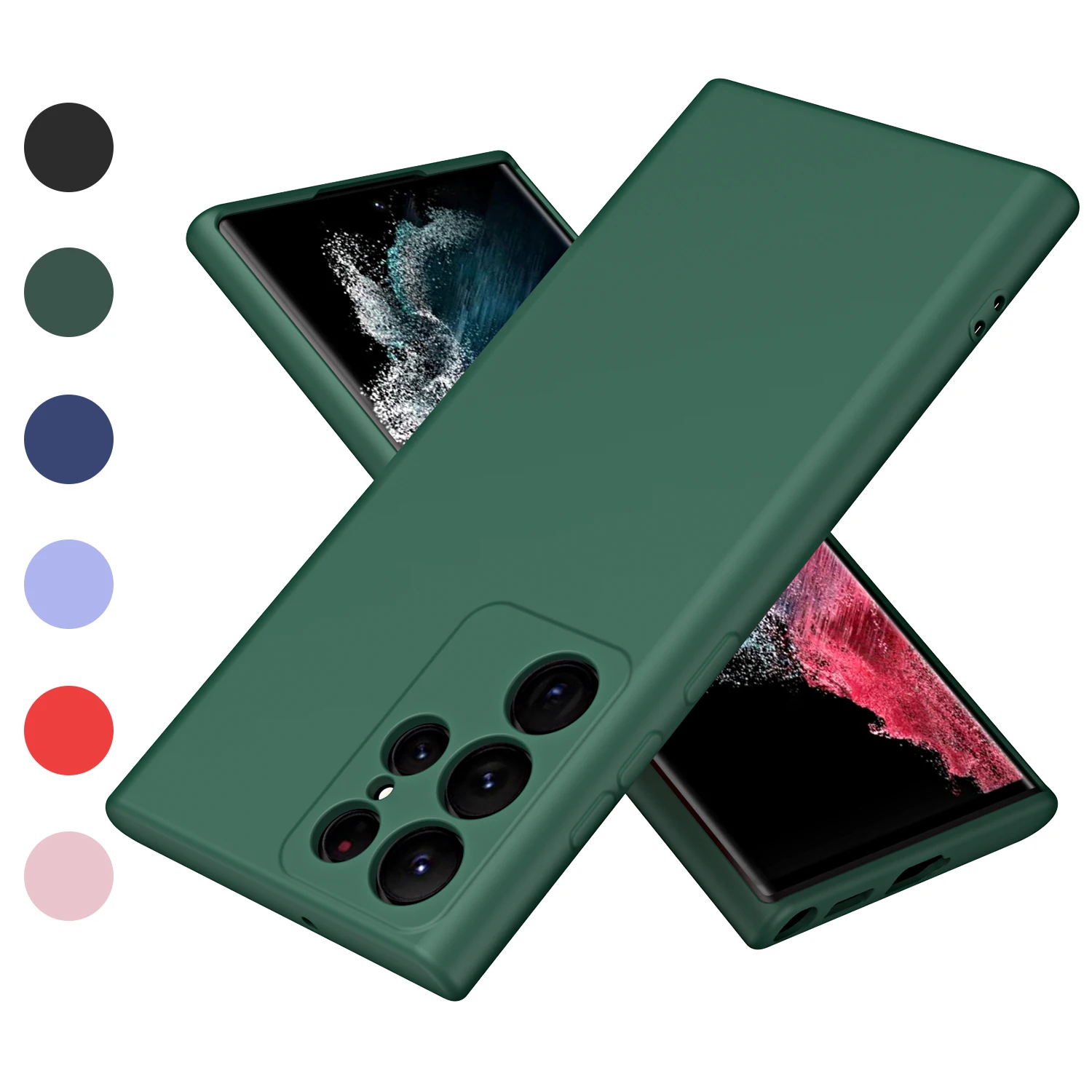 Enhanced Liquid Silicone Phone Case - Premium Protection and Style