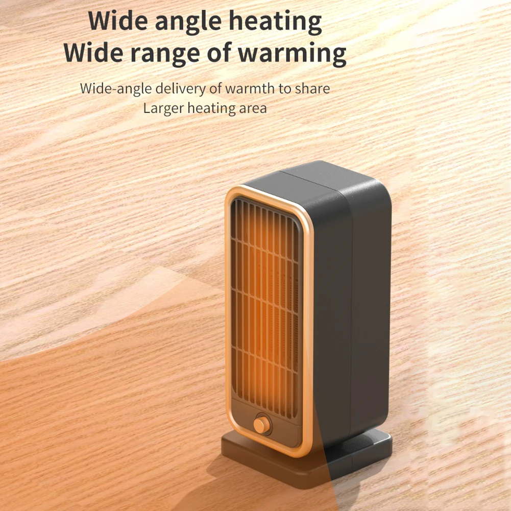 500W Electric Mini Heater PTC Fast Heating Desktop Warm Air Heater Quiet  Heating Stove Multiple Protection for Office Room Desk