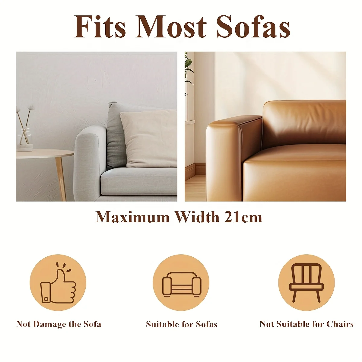 Sofa Tray Table Clip-On Tray for Remote Control Coffee Snacks