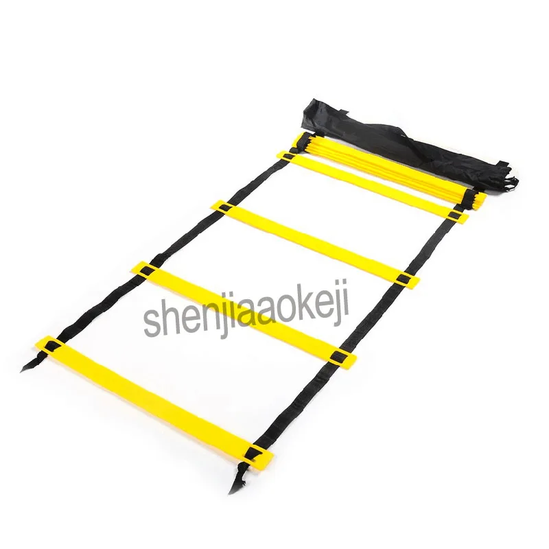 

Football training ladder 10 rungs Soccer Training Speed Agility Ladder Carry Bag PP Material Outdoor Fitness Equipment ladder