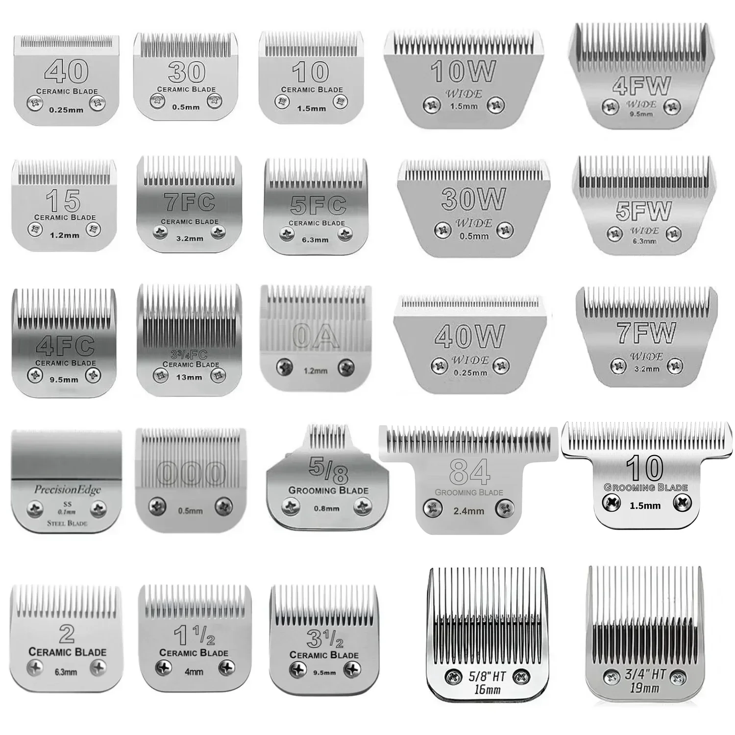 Pet Dog Cat Trimmers Grooming Detachable Blade Compatible with most Andis,Oster A5,Wahl KM Series Professional Animals Clippers