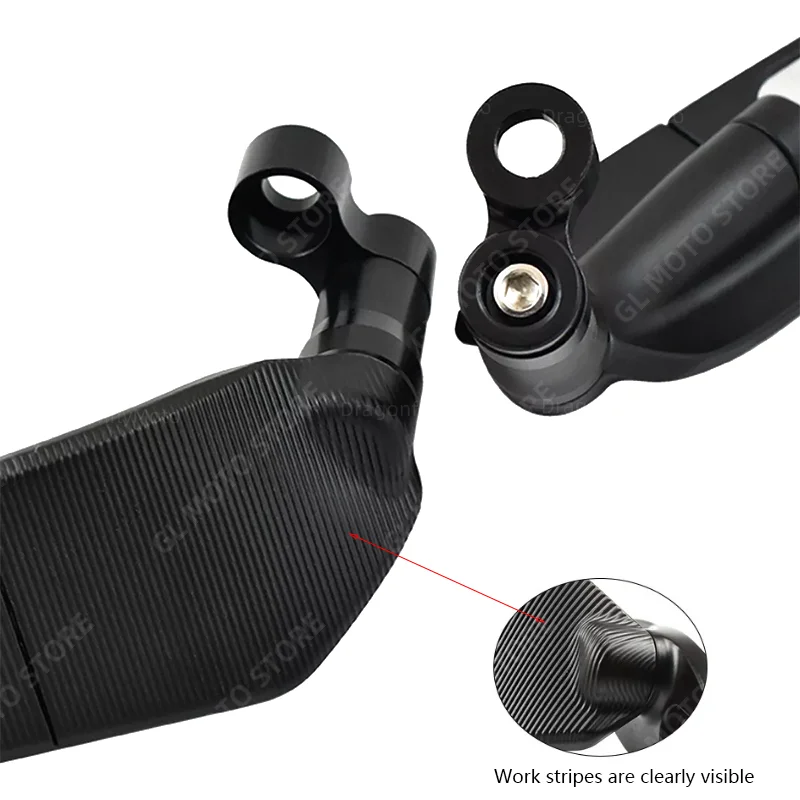 오토바이 윈드 윙 사이드 백미러, 조절식 회전 모터비, 혼다 PCX150 PCX160 PCX125 ADV150 XADV 750 350 NS125LA
