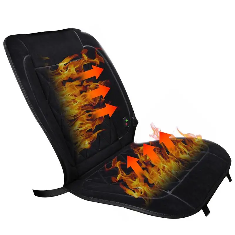 

Car Heated Seat Cover Heating Car Seat Cushion 12V Electric Heating Seat Cushion With 2 Gear Adjustment For Winter Driving