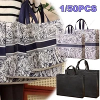 Reusable Foldable Shopping Bag Portable Travel Grocery Pocket Tote Plastic Bag Non-woven Fabric Eco Folding Bag Shopping Pouch 1