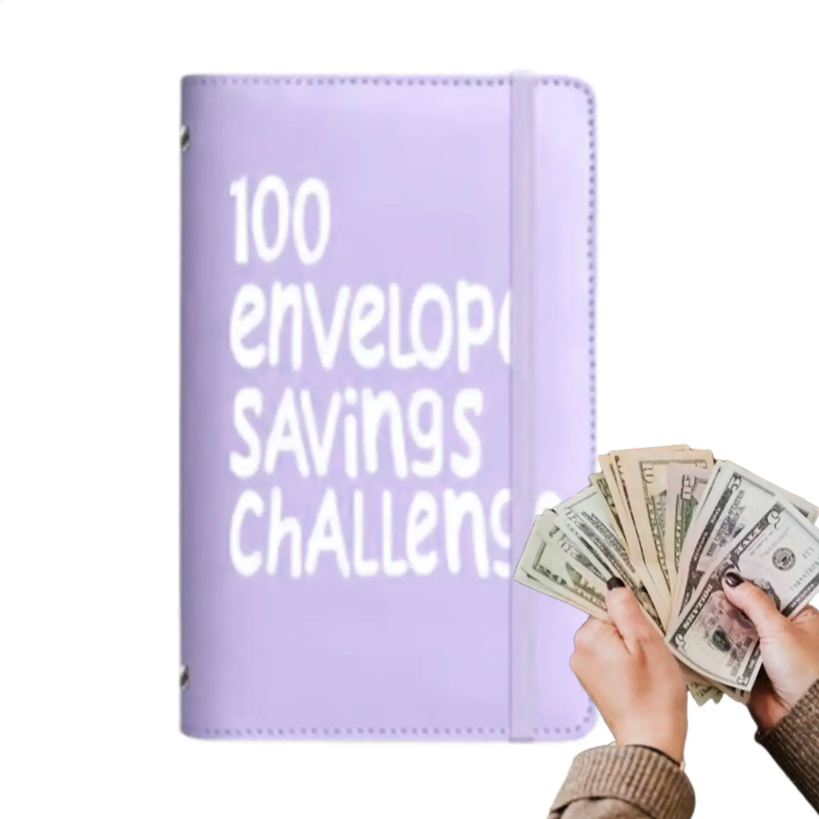 100 Umschläge Geldspar-Challenge Budget-Planer 100-Tage-Tracker zum Sparen von 5050 Dollar für Budget-Tracking für Erwachsene – Detail 4