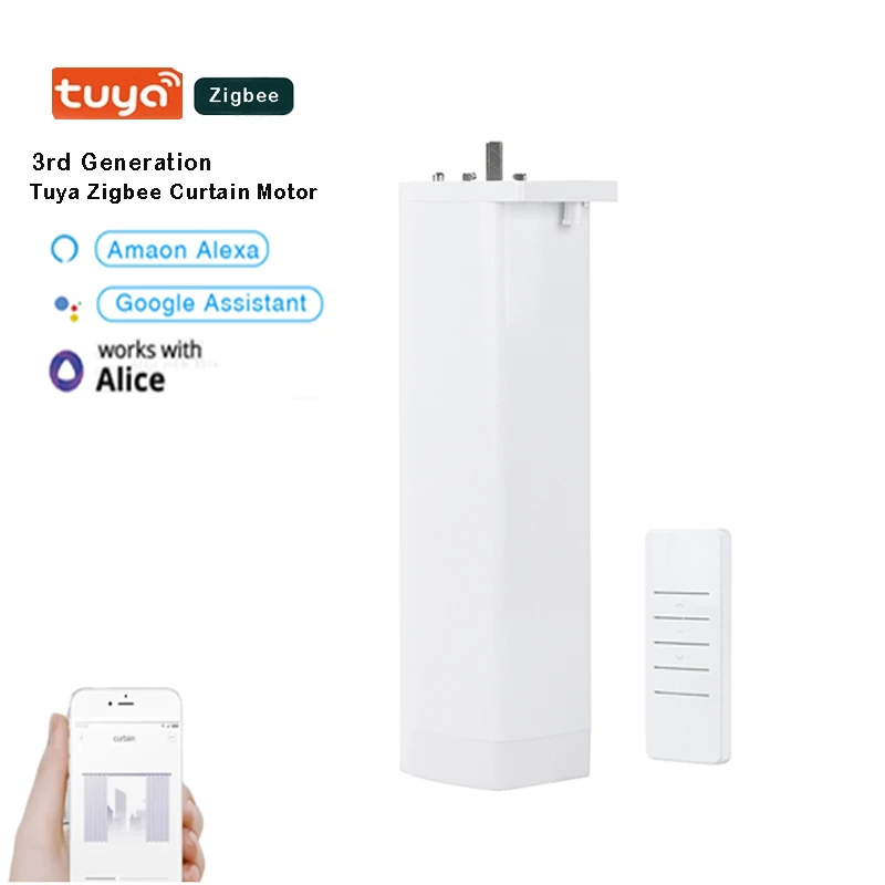 3rd Generation Shorter Tuya Zigbee Electric Smart Curtain Motor